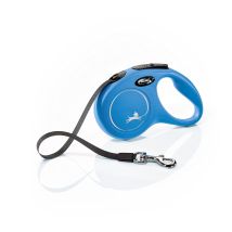 Flexi – Classic Small Blue Tape Dog Leash – 5m – Available in Black, Blue, Red