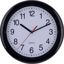 22221 Quarzo Orologio Da Parete 25 Cm Nero - Eurotime