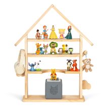 Étagère Magnétique En Bois, Pour Tonie Box Et Tonies, Jusqu'à 30-40 Tonies, Aimants Renforcés, Crochets Latéraux, Étagère Autoportante Pour Chambre 