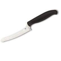 Ste-k13sbk Cuchillo De Cocina Multiusos Z-cut Punta Roma De Hoja Dentada De Acero Cts Bd1n De 10.9 Cm De Largo Con Mango De Polipropileno De Color 