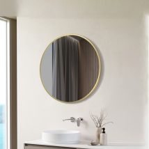 Signature - Olivia Round Bathroom Mirror 500mm Diameter - Brushed Brass