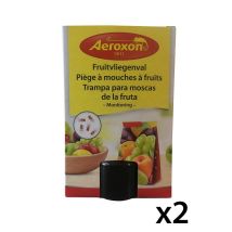 2 Schwanzfallen Fð r Airxon -fruchtfliegen - Umfasst 2 Glser 40 Ml Natð rlicher Attraktiv