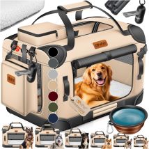 Lovpet Cassa Per Cani Scatola Per Il Trasporto Di Cani Pieghevole Incl. Ciotola Per Cani Borsa Per Cani Scatola Per Il Trasporto Di Animali Domestici 