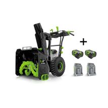 Spazzaneve Egopower Snt2400e Motore Brushless Fresa 61cm Con 2 Batterie E 2 Carica