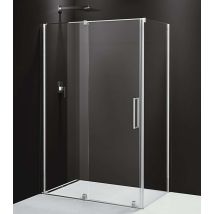 Polysan Rolls Line - Cabina Doccia In Tre Parti, 130x80 Cm, Variante S/d, Alluminio Lucido/vetro Trasparente Rl1315rl3215