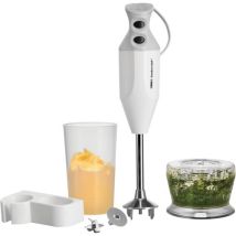 ESGE Zauberstab M 122 De Luxe – 140 W – 2 Geschwindigkeitsstufen – Ergonomisches Design – Hochwertiger Kunststoff – Multimesser – Zerkleinerer