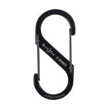Mosquetón Doble De Acero Inoxidable Negro De 7 Cm Y 11 Kg Para Uso Nocturno Nite Ize