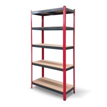 Scaffale In Metallo Catter House Rack Cargo Advance 90 - 90x40x180 Cm In Acciaio Zincato E Mdf Con Ripiani Regolabili In Altezza
