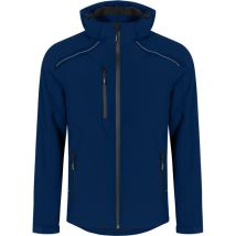 Veste Softshell D'Hiver. Bleu Marine. Taille L.