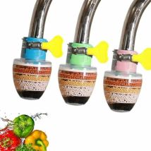 Grifo De Agua Con Filtro De Carbón Activado, Purificador De Agua Para Grifos, Equipado Con Elemento Filtrante De Interfaz Universal. Paquete De 3.