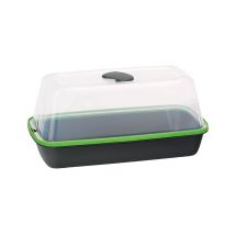Romberg Anzuchthaus STYLE BOQUBE grün/anthrazit – 37 x 19 x 12 cm – 8 Quelltabletten – klimaneutral produziert