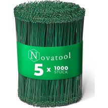 5 000 Fils De Ligature À Œillets 1,4 X 200 Mm Vert Antirouille