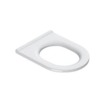 Community Toilette Sans Couvercle, Antibactérien, Blanc/chrome