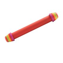 Mastrad F11870 - Mattarello Da Pasticcere Regolabile In Silicone/acciaio/pa, 41 Cm, Colore: Rosso