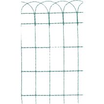 FP – Alambrado verde trenzado de alambre galvanizado – 25 m – 90 x 150 mm – 2,4 mm horizontal, 3,0 mm vertical