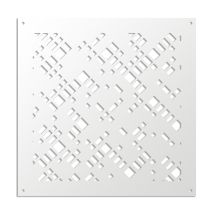 Pixel - Panneau Ajouré En Pvc - Brise-soleil - Couleur : Blanc - Dimension : 98x98 Cm