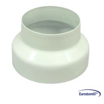 Riduzione Tubi Stufa - Cappa Aspirante - Caldaia Bianco Lucido - Ø Cm.12/10