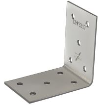 Équerre de fixation – ANPS206640 – Connecteur d'angle en acier galvanisé 62x62x40mm – Longueur, Matières, Hauteur, Largeur, Quantité par pack