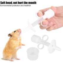 Dispenser Di Medicinali Per Animali Domestici In Silicone, Dispenser D'Acqua Per Conigli E Criceti, Siringa Morbida Per Piccoli Animali (bianco)