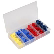 Surtido de conectores rápidos X 65 piezas – Conectores eléctricos para 0,5 a 6 mm² – Crimpado necesario – Composición: Azul, Rojo, Amarillo