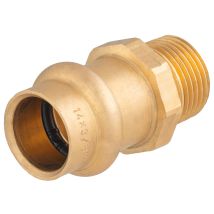 Manchon Fileté Mâle À Sertir Pour Tube Cuivre Noyon & Thiebault Ø14 - M12x17 (3/8)