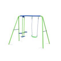 Outdoor Toys - Columpio Balancín Infantil Para Jardín + 3 Años Juego Para Niños De Metal 220x140x182 Cm Carga Hasta 45 Kg
