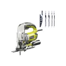 Ryobi - Confezione Seghetto Alternativo 680 W - 105 Mm - Set Di 5 Lame - 100 Mm - Rak05jsbfc