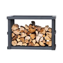 Westmann Holz Étagère À Bois Stephan Anthracite 52x108x74 Cm