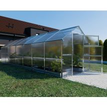 Serre Da Giardino Robuste Klasika Bernard 2,35 X 7 M (16,45 M²), 6 Mm Con Rivestimento In Policarbonato