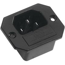 K & B 42r321121 Connettore Iec 42r Spina Verticale Tot Poli: 2 + Pe 10 A Nero 1 Pz.