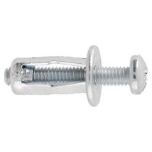 Molly M10110-xj 10 X Fissaggio Hollow Metallo 8mm 8x16, Grigio