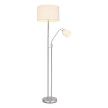 Lampada Da Terra - Ava - Nichel - Metallo - Ø 40cm - E27 - Globo