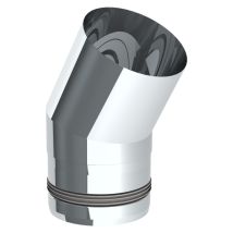 Pellet-line Winkel 30° Edelstahl Unlackiert Ø 80 Mm - Jeremias