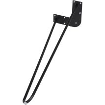 Dieda Tischbein Hairpin Schwarz Maße (l X B X H) 710 X 255 X 59 Mm Tischbeine
