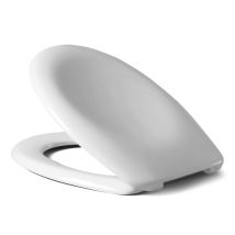 Vigour Wc-sitz Derby Basic Für Stand-wc, Scharnier Edelstahl, Mit Absenkautomatik, Weiß