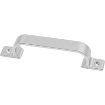 Hermeta - Manico A.35mm L.186mm Lar.24mm Alluminio, Argento, Anodizzato, Fori 2