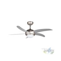 Suinga - Ventilatore Da Soffitto Con Luce E Telecomando, 5 Pale, Potenza 55 W E 3 Velocità