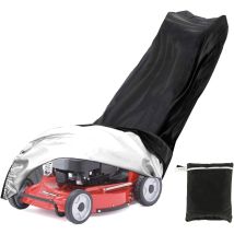 Waterproof And Dustproof Lawnmower Cover Made Of 210d Polyester With Drawstring And Storage Bag (193 X 63.5 X 112 Cm)