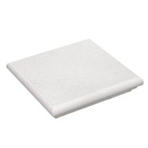 Capitello Copri Pilastro Profilo Torato - Bianco Roccia - Size Misura Base Int. Con Incastro 32x32