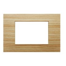Placca 7 Moduli Legno Abete Chiaro Compatibile Vimar Plana 14657.32