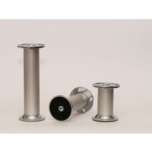 Tischbeine Tischbein Möbelfuss Silber Eloxiert 150mm Schrankfuß Sesselfuß