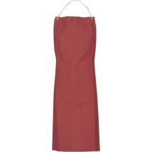 Delantal de lona rojo-marrón 100% algodón – Aprox. 100cm largo x 80cm ancho – ASATEX – STS