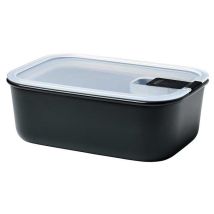 Tarro de almacenamiento EasyClip 1000 ml negro nórdico – Contenedor de alimentos – Uso en microondas
