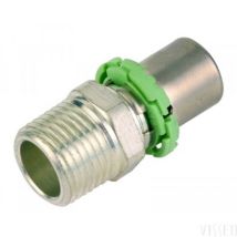 Comap 742jdx - Raccordo Diritto A Crimpare S7243gv Filetto Maschio Ø26x3-3/4mm - 2 Pz