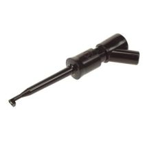 Hirschmann Ic-prufspitze, Miniatur-ausfuhrung, Mit 2mm Buchsenanschluss (kleps2bu) - Schwar (hm6201)