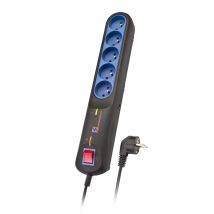 Lestar 1966002822 5 Ac Outlet(s) Black Grey 2.5 M