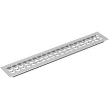Vasalat - Luftgitter 800x100mm Al Natur Elox. Griglia Di Ventilazione, Argento, 800 X 100 Mm