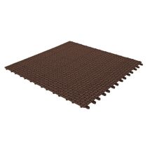 Set Da 6 Piastrelle Flessibili In Plastica 55,5 X 55,5 Cm Da Esterno, Drenanti E Autobloccanti Caffè - Caffè