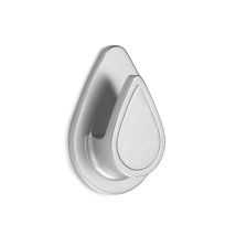 Inofix - Colgador Individual Pvc 52x38x16mm Cromado Adhesivo Baños Duchas Ambientes Húmedos
