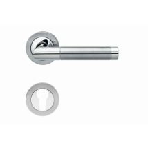 Karcher Design - Juego De Manillería En Roseta Llave I Be700a Acero Inoxidable Pulido Satinado - Be700a-pz0-73